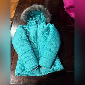 Columbia Teal Puffer Jacket